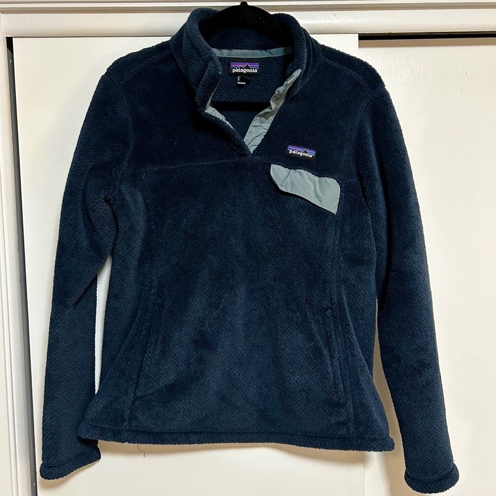 Patagonia Dark Blue Synchilla Snap-T Fleece Pullover